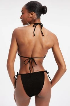 GOOD AMERICAN ALWAYS FITS TINY TIES TOP | BLACK001 Bikini Tops