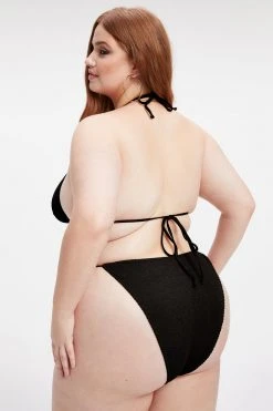 GOOD AMERICAN ALWAYS FITS TINY TIES TOP | BLACK001 Bikini Tops