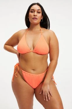 GOOD AMERICAN ALWAYS FITS TINY TIES TOP | ORANGE CREAM001 Bikini Tops