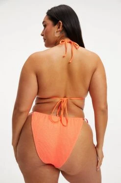 GOOD AMERICAN ALWAYS FITS TINY TIES TOP | ORANGE CREAM001 Bikini Tops