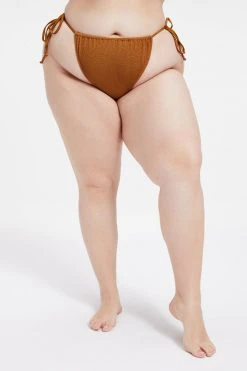 GOOD AMERICAN ALWAYS FITS TINY TIES BOTTOM | BRONZE BROWN001