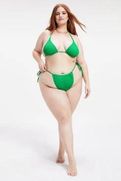 GOOD AMERICAN ALWAYS FITS TINY TIES BOTTOM | SUMMER GREEN002 Bikini Bottoms