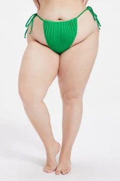 GOOD AMERICAN ALWAYS FITS TINY TIES BOTTOM | SUMMER GREEN002 Bikini Bottoms