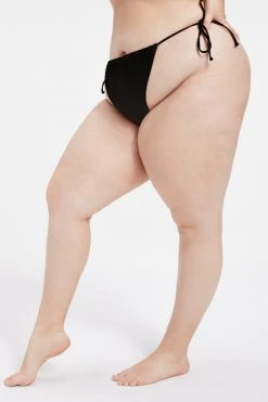 GOOD AMERICAN Bikini Bottoms ALWAYS FITS TINY TIES BOTTOM | BLACK001