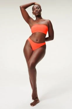 GOOD AMERICAN Bikini Tops BETTER BAND TOP | HOT CORAL001