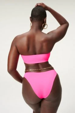 GOOD AMERICAN BETTER BAND TOP | HOT PINK002 Bikini Tops