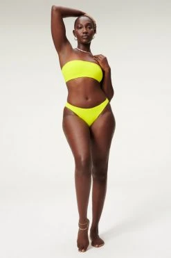GOOD AMERICAN Bikini Tops BETTER BAND TOP | LEMON LIME001