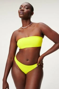 GOOD AMERICAN Bikini Tops BETTER BAND TOP | LEMON LIME001
