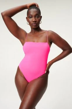 GOOD AMERICAN '90S SUIT | HOT PINK002 Good '90s