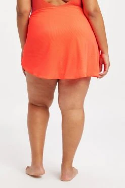 GA-SALE LEG DAZE SARONG | HOT CORAL001 Cover Ups