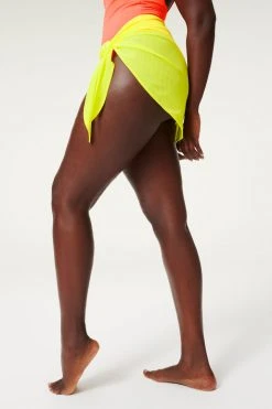 GOOD AMERICAN LEG DAZE SARONG | LEMON LIME001