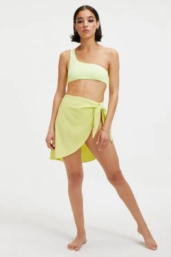 GOOD AMERICAN LEG DAZE SARONG | KEY LIME001