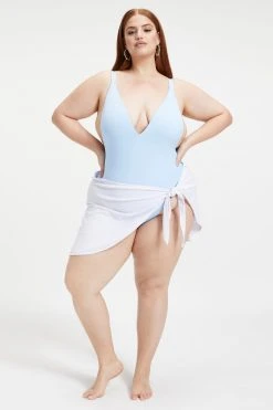 GA-SALE LEG DAZE SARONG | WHITE001 Cover Ups