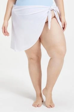 GA-SALE LEG DAZE SARONG | WHITE001 Cover Ups