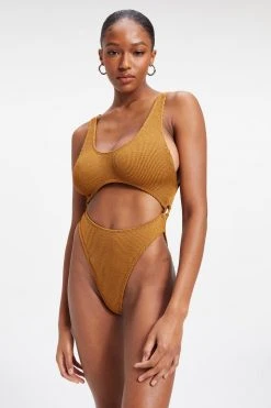 GOOD AMERICAN One-Pieces ALWAYS FITS MONOKINI ONE-PIECE | BRONZE BROWN001