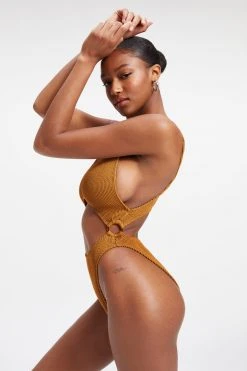 GOOD AMERICAN One-Pieces ALWAYS FITS MONOKINI ONE-PIECE | BRONZE BROWN001