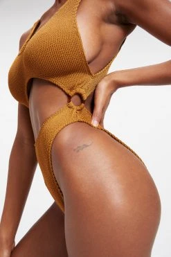 GOOD AMERICAN One-Pieces ALWAYS FITS MONOKINI ONE-PIECE | BRONZE BROWN001