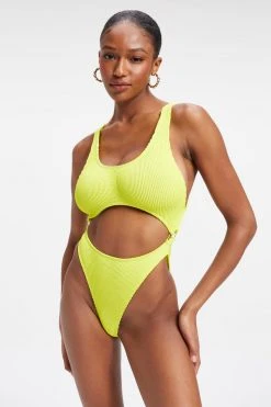GOOD AMERICAN One-Pieces ALWAYS FITS MONOKINI ONE-PIECE | ELECTRIC YELLOW001