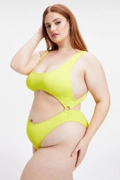GOOD AMERICAN One-Pieces ALWAYS FITS MONOKINI ONE-PIECE | ELECTRIC YELLOW001