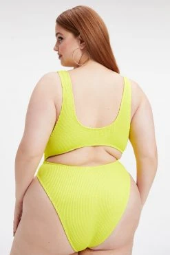 GOOD AMERICAN One-Pieces ALWAYS FITS MONOKINI ONE-PIECE | ELECTRIC YELLOW001