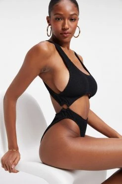 Brand new ⌛ GOOD AMERICAN ALWAYS FITS MONOKINI ONE-PIECE | BLACK001 💯 23 GOOD AMERICAN ALWAYS FITS MONOKINI ONE-PIECE | BLACK001