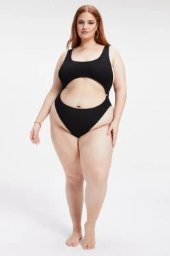 GOOD AMERICAN ALWAYS FITS MONOKINI ONE-PIECE | BLACK001
