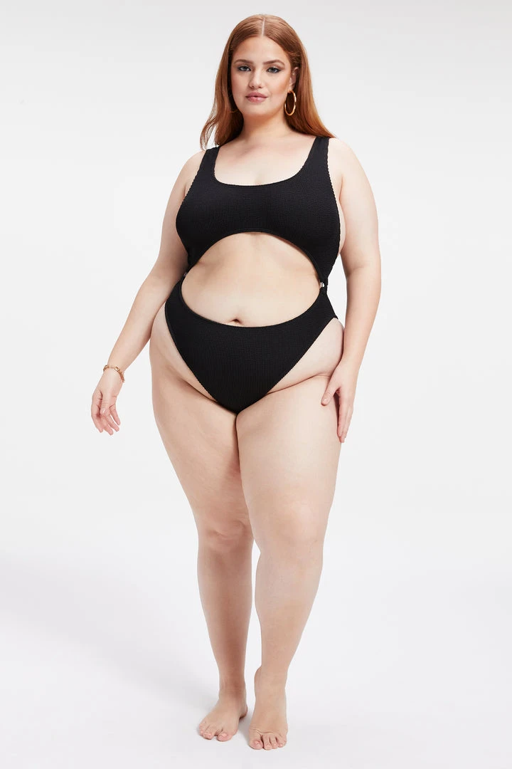 Brand new ⌛ GOOD AMERICAN ALWAYS FITS MONOKINI ONE-PIECE | BLACK001 💯 2 GOOD AMERICAN ALWAYS FITS MONOKINI ONE-PIECE | BLACK001
