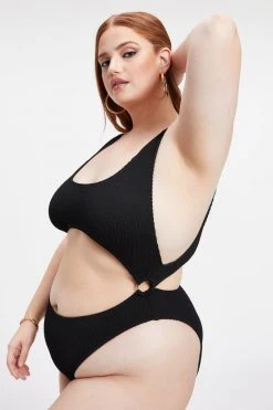 Brand new ⌛ GOOD AMERICAN ALWAYS FITS MONOKINI ONE-PIECE | BLACK001 💯 15 GOOD AMERICAN ALWAYS FITS MONOKINI ONE-PIECE | BLACK001