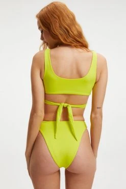 GOOD AMERICAN 100 WAYS TO WEAR TOP | ELECTRIC YELLOW001 Bikini Tops