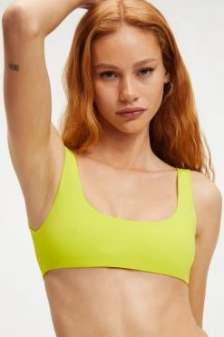 GOOD AMERICAN 100 WAYS TO WEAR TOP | ELECTRIC YELLOW001 Bikini Tops