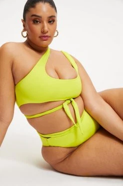 GOOD AMERICAN 100 WAYS TO WEAR TOP | ELECTRIC YELLOW001 Bikini Tops