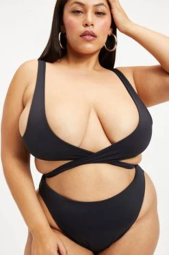 GOOD AMERICAN Bikini Tops 100 WAYS TO WEAR TOP | BLACK001