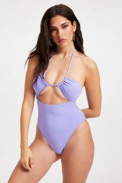 GOOD AMERICAN HALTER ONE-PIECE SWIMSUIT | IRIS001 One-Pieces