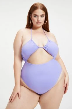 GOOD AMERICAN HALTER ONE-PIECE SWIMSUIT | IRIS001 One-Pieces