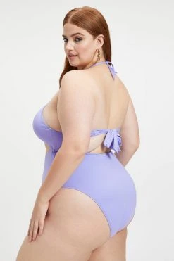 GOOD AMERICAN HALTER ONE-PIECE SWIMSUIT | IRIS001 One-Pieces