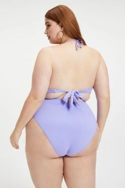 GOOD AMERICAN HALTER ONE-PIECE SWIMSUIT | IRIS001 One-Pieces