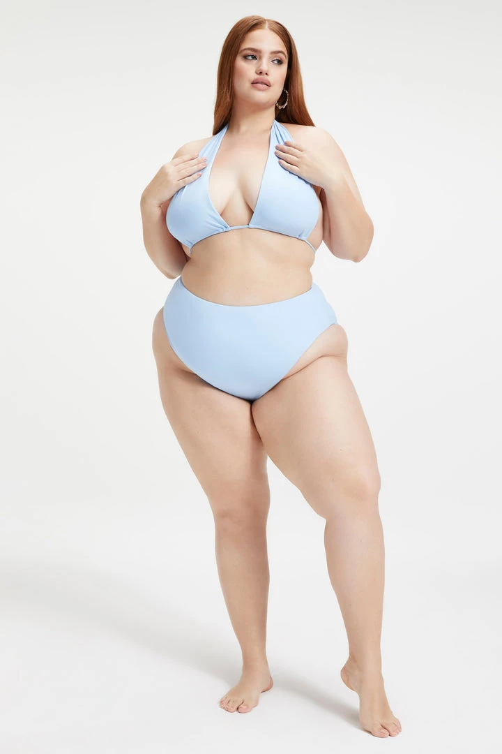 Brand new 👏 GA-SALE 🥰 Bikini Tops RUCHED HALTER TOP | SKY BLUE001 ✨ 5 GA-SALE Bikini Tops RUCHED HALTER TOP | SKY BLUE001