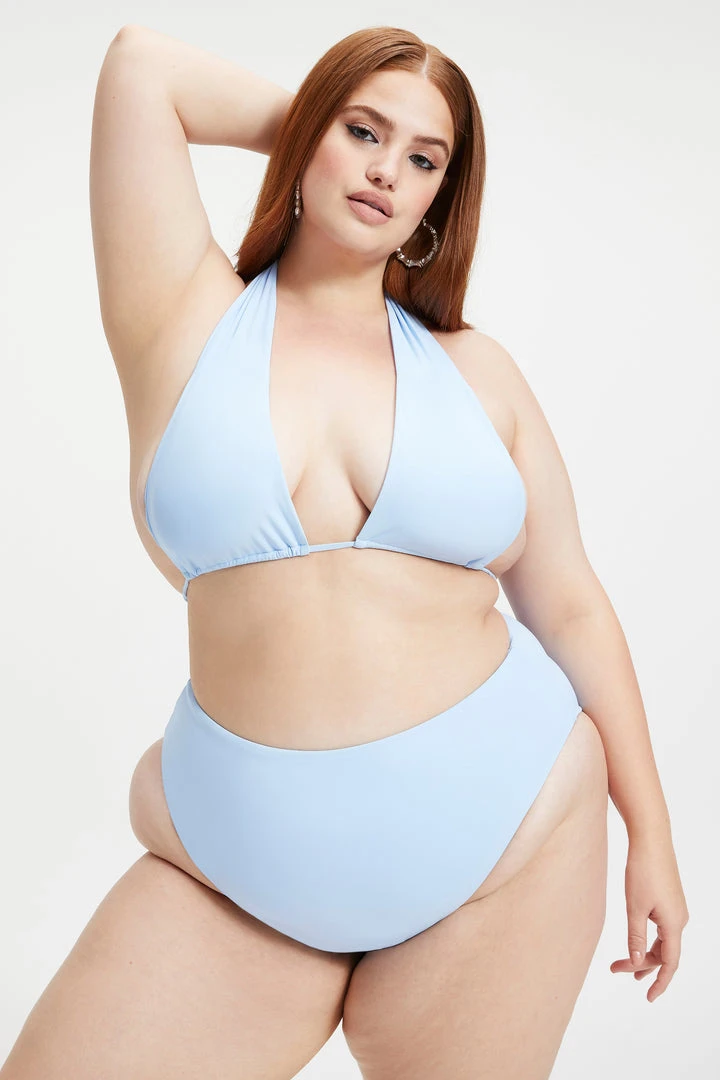 Brand new 👏 GA-SALE 🥰 Bikini Tops RUCHED HALTER TOP | SKY BLUE001 ✨ 2 GA-SALE Bikini Tops RUCHED HALTER TOP | SKY BLUE001