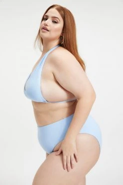 Brand new 👏 GA-SALE 🥰 Bikini Tops RUCHED HALTER TOP | SKY BLUE001 ✨ 13 GA-SALE Bikini Tops RUCHED HALTER TOP | SKY BLUE001