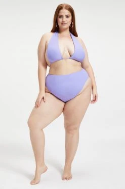 GOOD AMERICAN Bikini Tops RUCHED HALTER TOP | IRIS001
