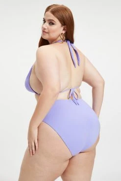 GOOD AMERICAN Bikini Tops RUCHED HALTER TOP | IRIS001