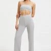 GOOD AMERICAN Cover Ups SPARKLE WIDE LEG PANT | SILVER001