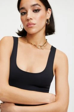 GOOD AMERICAN GOOD COMPRESSION MINI DRESS | BLACK001 Cover Ups