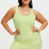 GOOD AMERICAN GOOD COMPRESSION MINI DRESS | KEY LIME001