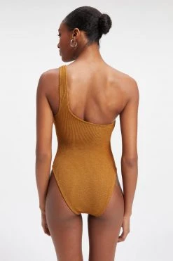 Brand new 🎁 GOOD AMERICAN One-Pieces ALWAYS FITS HOT SHOULDER ONE-PIECE | BRONZE BROWN001 🥰 19 GOOD AMERICAN One-Pieces ALWAYS FITS HOT SHOULDER ONE-PIECE | BRONZE BROWN001