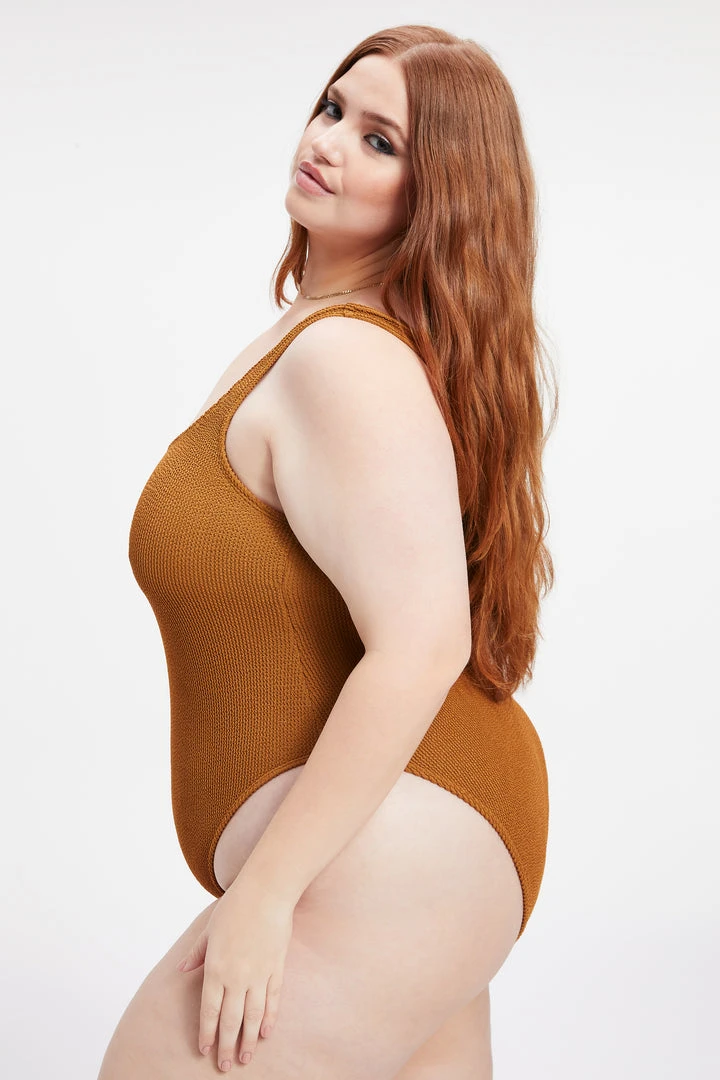 Brand new 🎁 GOOD AMERICAN One-Pieces ALWAYS FITS HOT SHOULDER ONE-PIECE | BRONZE BROWN001 🥰 4 GOOD AMERICAN One-Pieces ALWAYS FITS HOT SHOULDER ONE-PIECE | BRONZE BROWN001