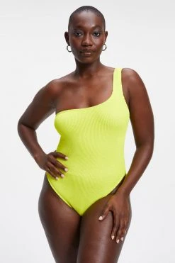 Cheap 😉 GOOD AMERICAN One-Pieces ALWAYS FITS HOT SHOULDER ONE-PIECE | ELECTRIC YELLOW001 🥰 25 GOOD AMERICAN One-Pieces ALWAYS FITS HOT SHOULDER ONE-PIECE | ELECTRIC YELLOW001