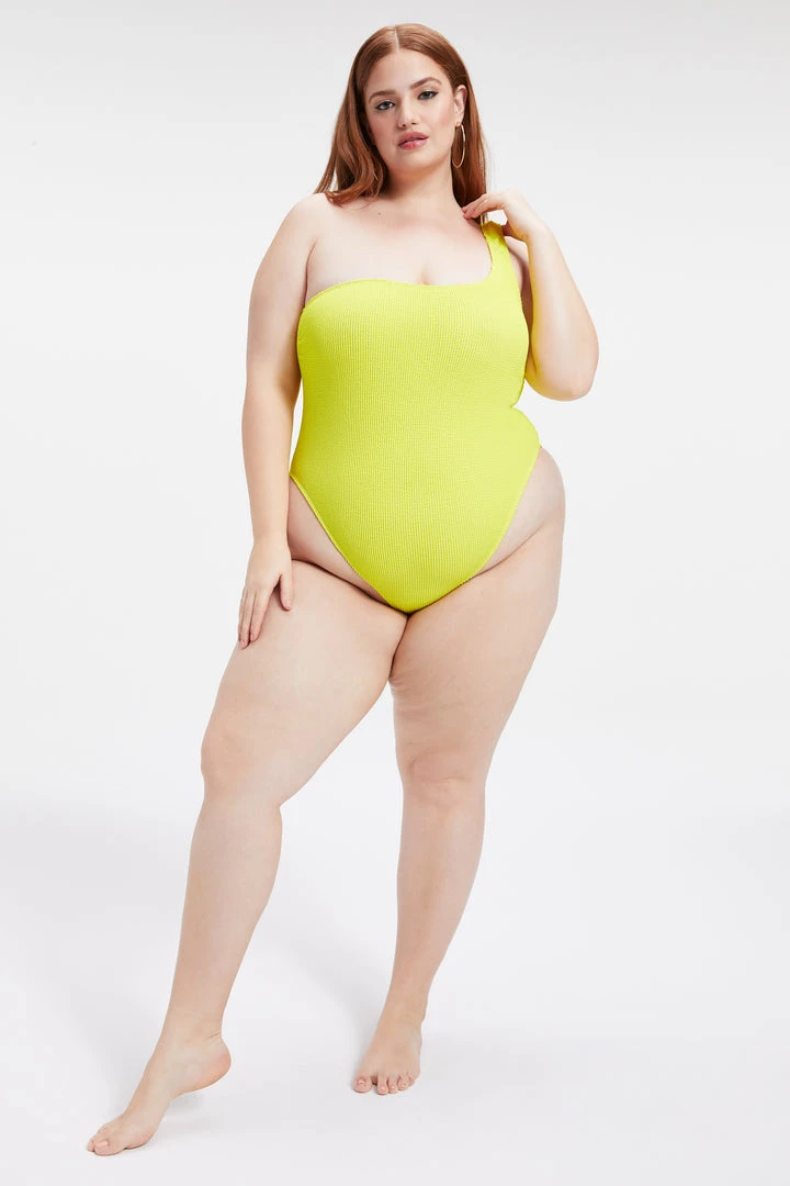 Cheap 😉 GOOD AMERICAN One-Pieces ALWAYS FITS HOT SHOULDER ONE-PIECE | ELECTRIC YELLOW001 🥰 2 GOOD AMERICAN One-Pieces ALWAYS FITS HOT SHOULDER ONE-PIECE | ELECTRIC YELLOW001