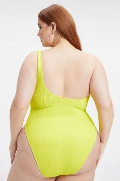 Cheap 😉 GOOD AMERICAN One-Pieces ALWAYS FITS HOT SHOULDER ONE-PIECE | ELECTRIC YELLOW001 🥰 19 GOOD AMERICAN One-Pieces ALWAYS FITS HOT SHOULDER ONE-PIECE | ELECTRIC YELLOW001