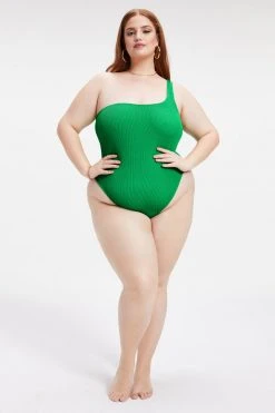 GOOD AMERICAN ALWAYS FITS HOT SHOULDER ONE-PIECE | SUMMER GREEN002 One-Pieces